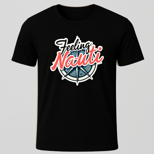 "Feeling Nauti" Compass Design T-Shirt