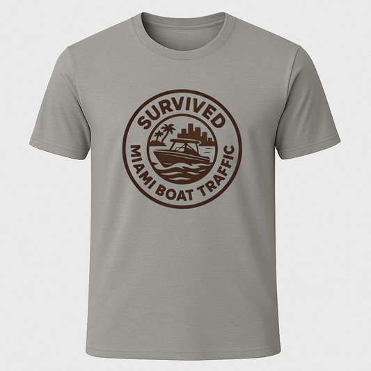 Survived Miami Boat Traffic T-Shirt