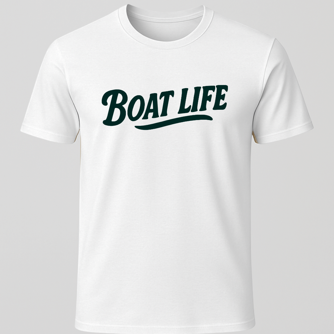 "Boat Life" Text Only T-Shirt