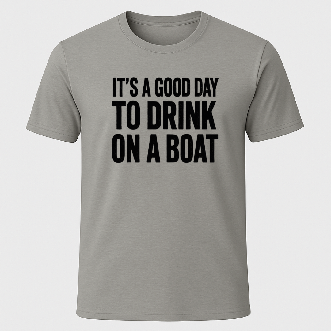 Bold Drinking Text T-Shirt