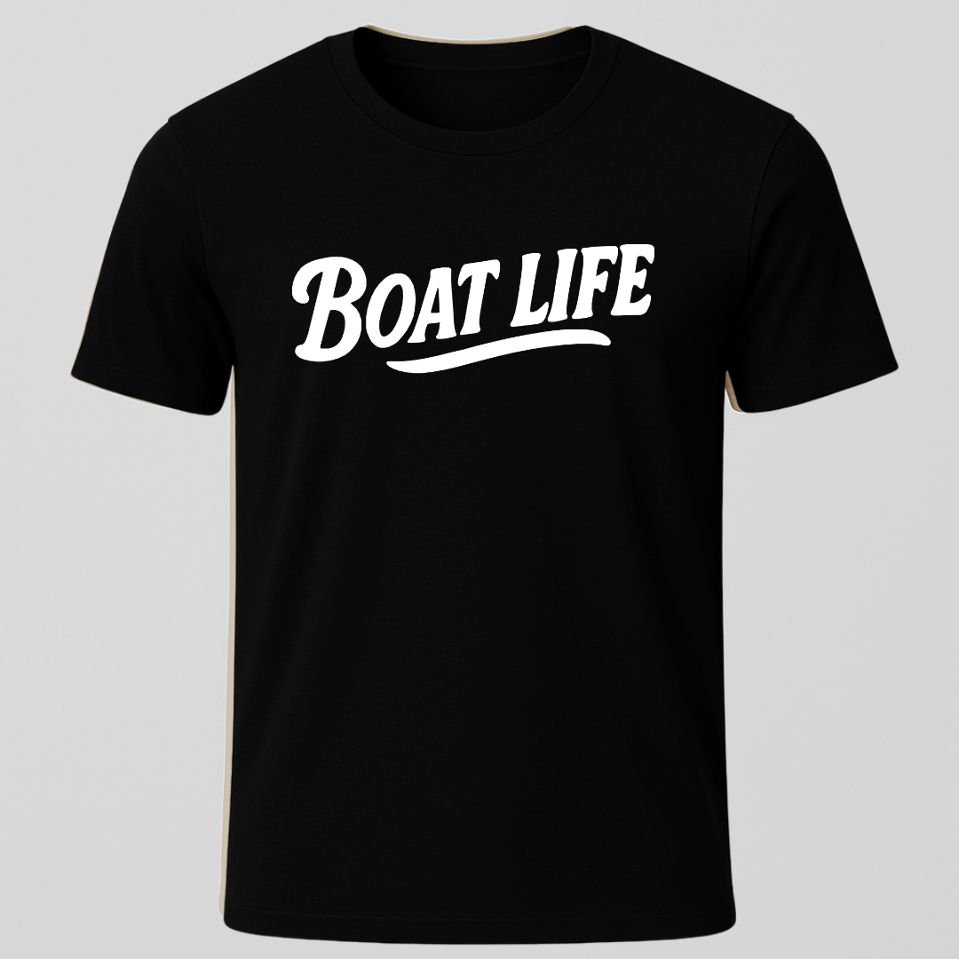 "Boat Life" Text Only T-Shirt