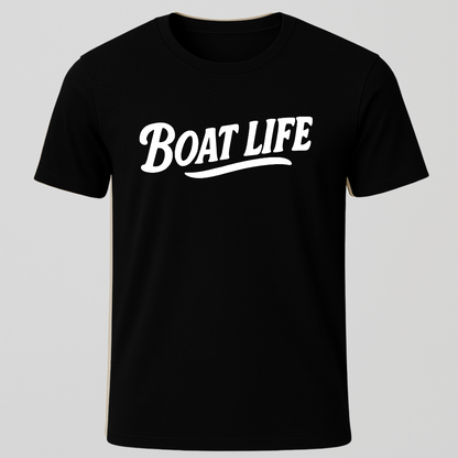 "Boat Life" Text Only T-Shirt