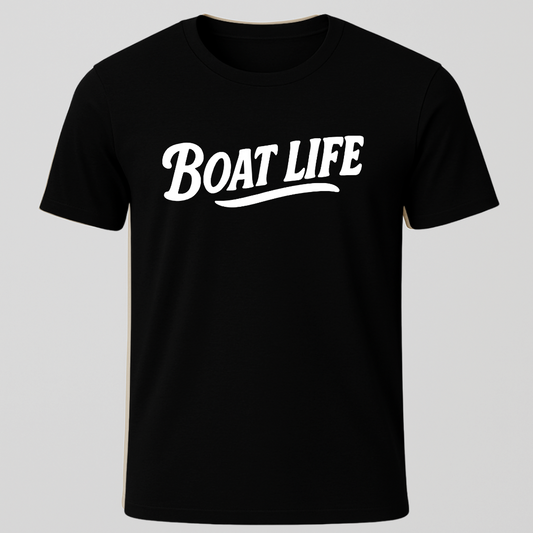 "Boat Life" Text Only T-Shirt