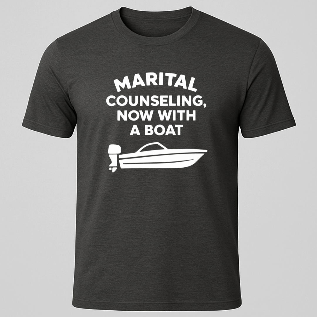 Marriage Counseling Now With A Boat T-Shirt