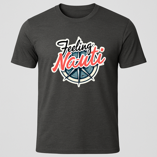 "Feeling Nauti" Compass Design T-Shirt