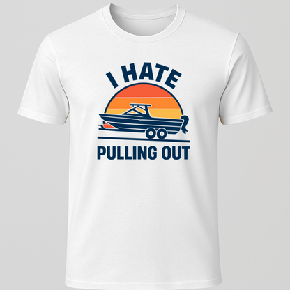 I Hate Pulling Out Retro Sunset T-Shirt