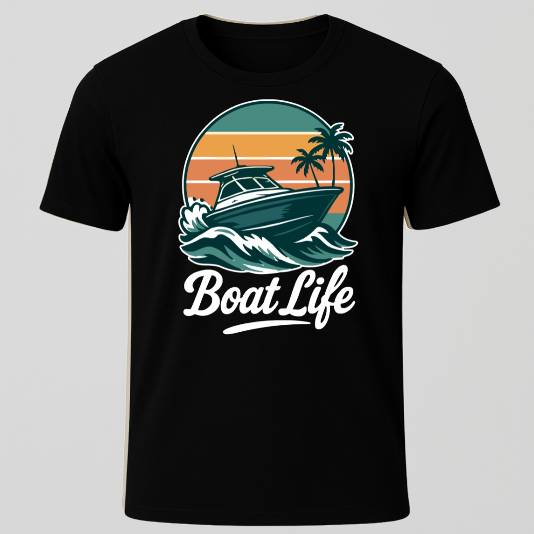 "Boat Life" Motorboating T-Shirt