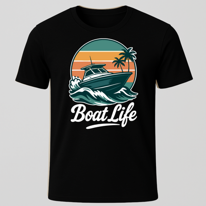"Boat Life" Motorboating T-Shirt
