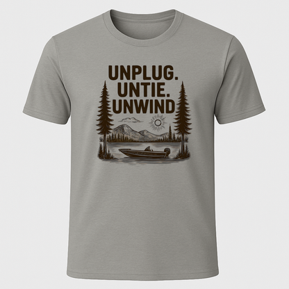 "Unplug, Untie, Unwind" T-Shirt