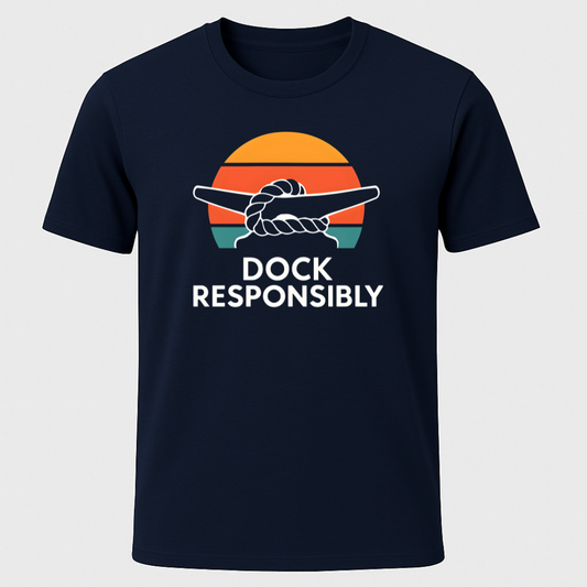 Retro Sunset Dock T-Shirt