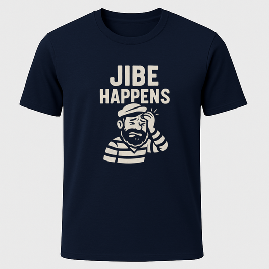 Wincing Sailor "Jibe Happens" T-Shirt