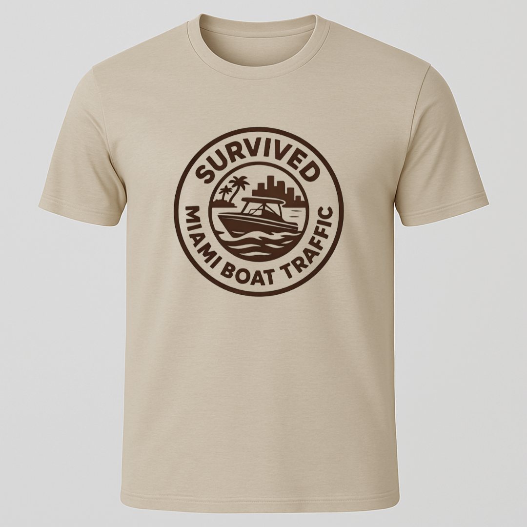 Survived Miami Boat Traffic T-Shirt