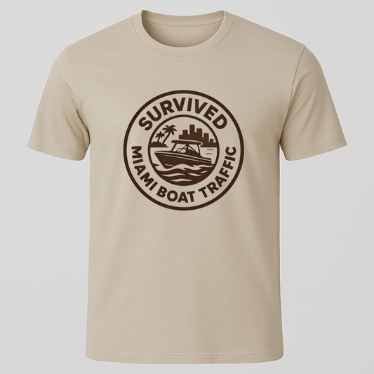 Survived Miami Boat Traffic T-Shirt
