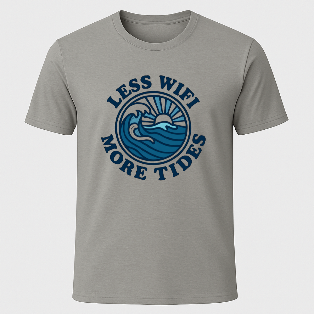 Less Wifi, More Tides T-Shirt