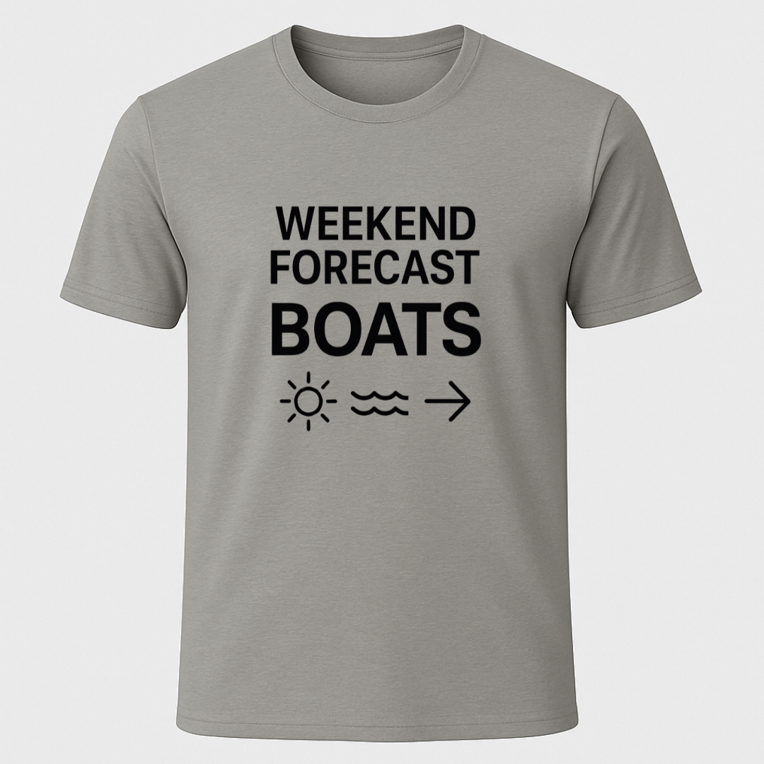 Weekend Forecast Boats T-Shirt