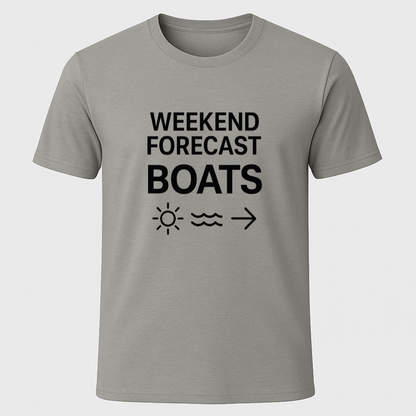 Weekend Forecast Boats T-Shirt