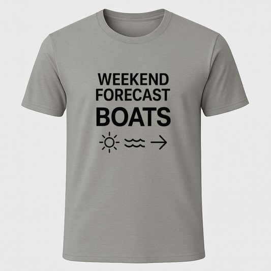 Weekend Forecast Boats T-Shirt