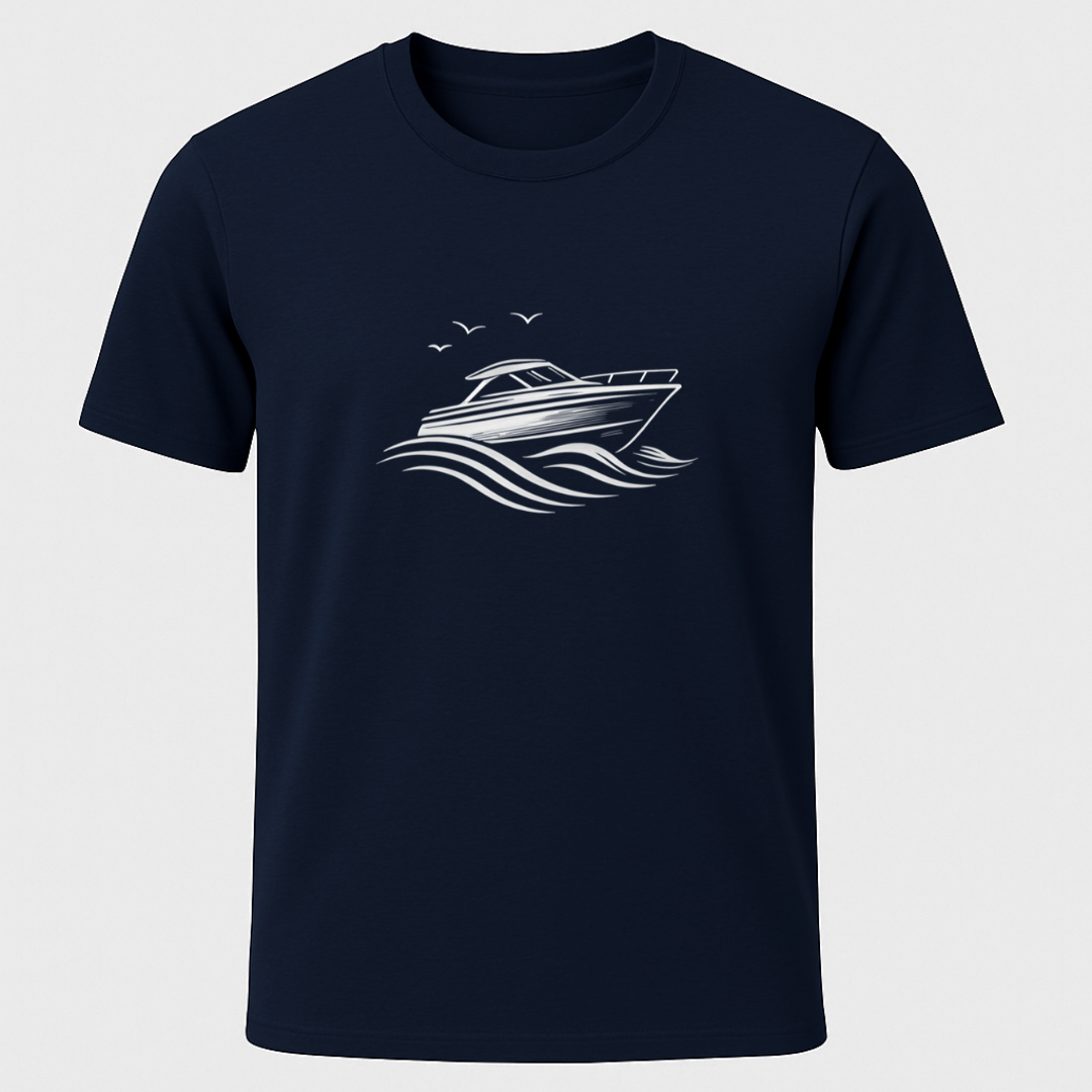Motorboat Graphic T-Shirt
