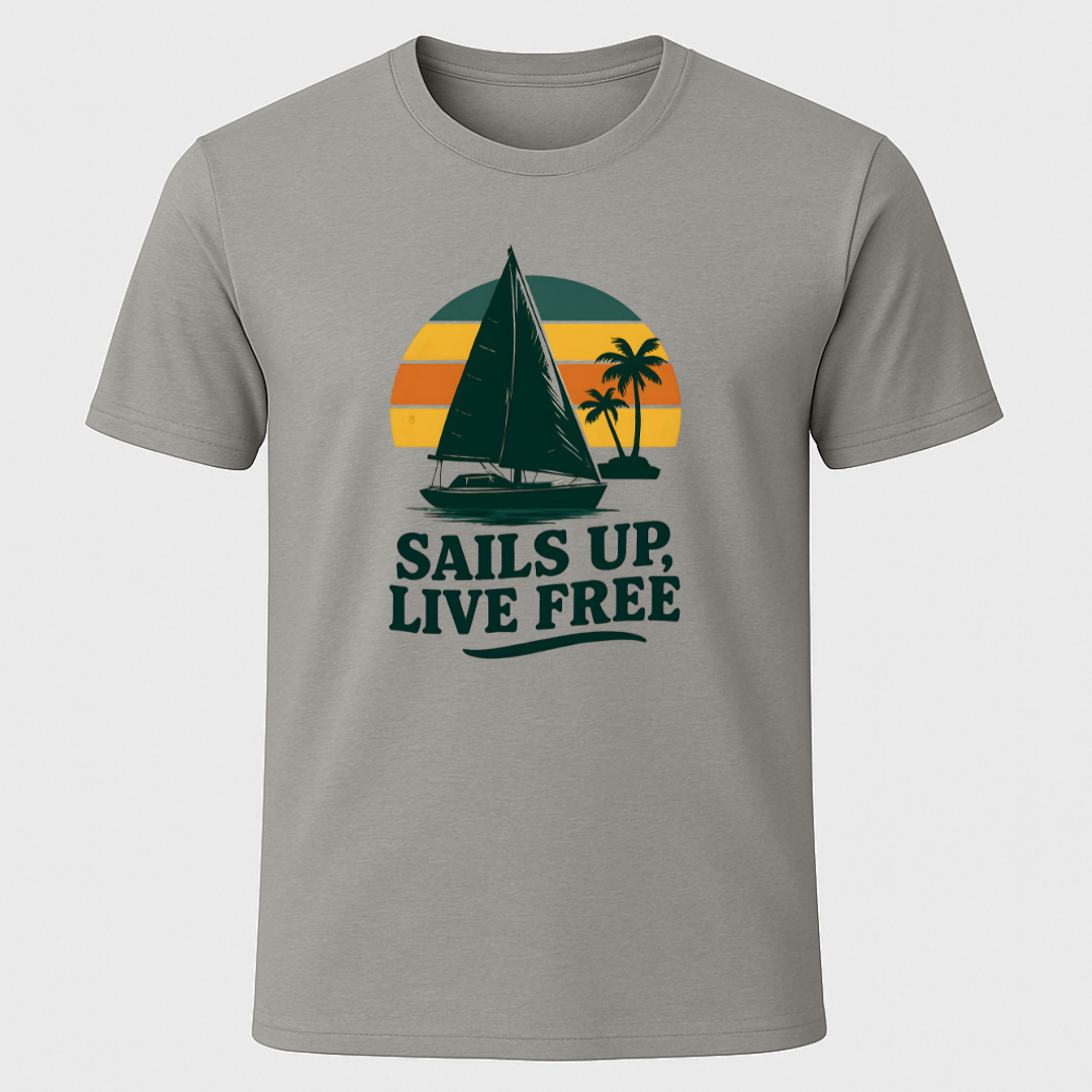 Sails Up, Sunset T-Shirt