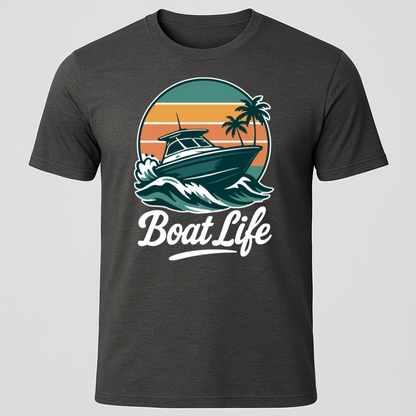 "Boat Life" Motorboating T-Shirt