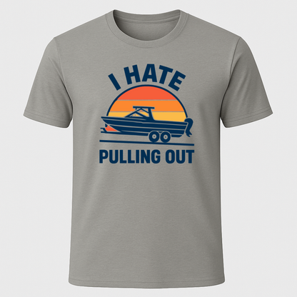 I Hate Pulling Out Retro Sunset T-Shirt
