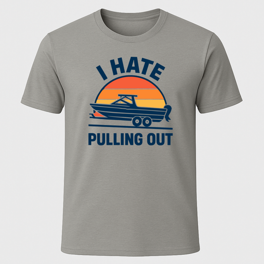 I Hate Pulling Out Retro Sunset T-Shirt