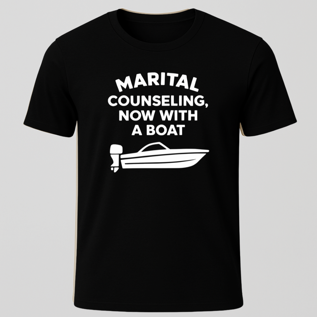 Marriage Counseling Now With A Boat T-Shirt