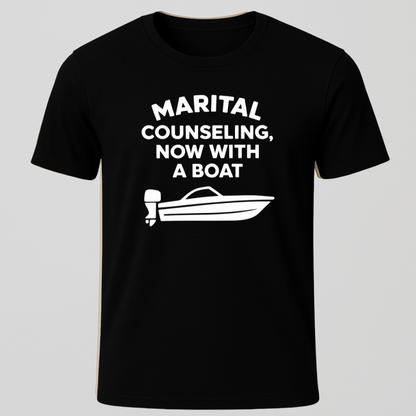 Marriage Counseling Now With A Boat T-Shirt