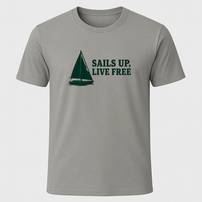 Sails Up Horizontal T-Shirt