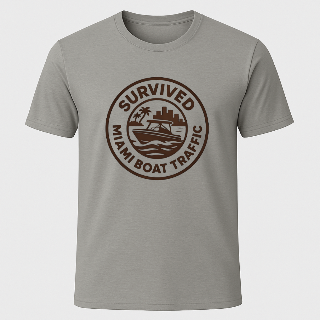 Survived Miami Boat Traffic T-Shirt