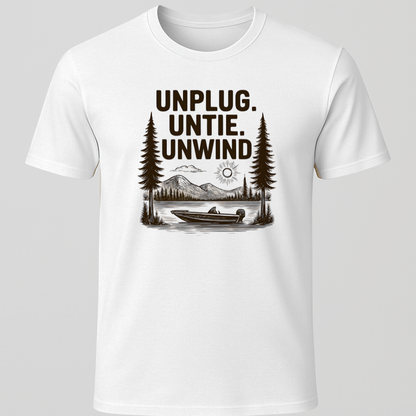 "Unplug, Untie, Unwind" T-Shirt