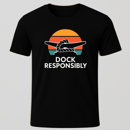 Retro Sunset Dock T-Shirt