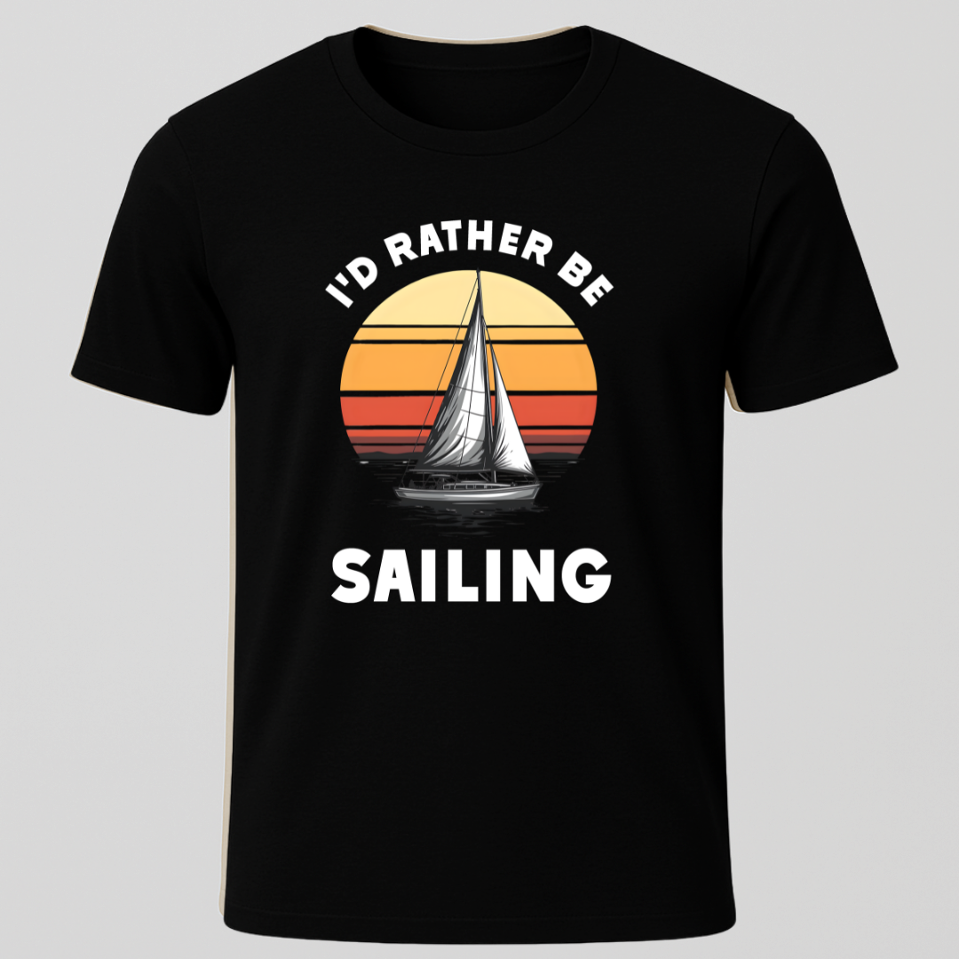 Rather Be Sailing Sunset T-Shirt