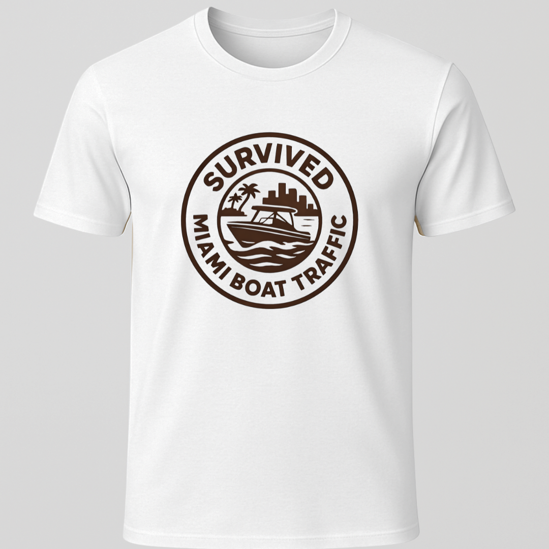 Survived Miami Boat Traffic T-Shirt