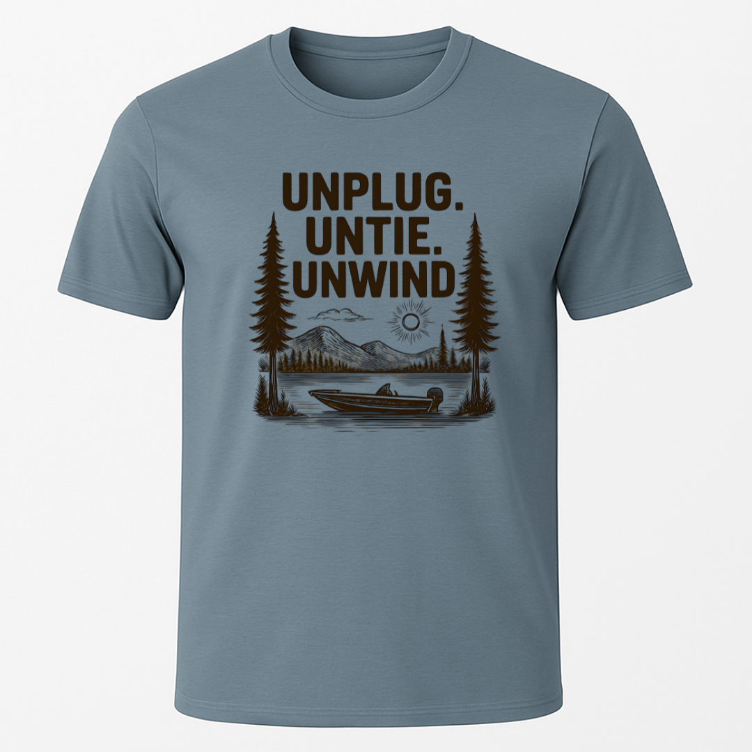 "Unplug, Untie, Unwind" T-Shirt