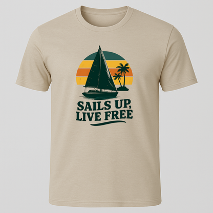 Sails Up, Sunset T-Shirt