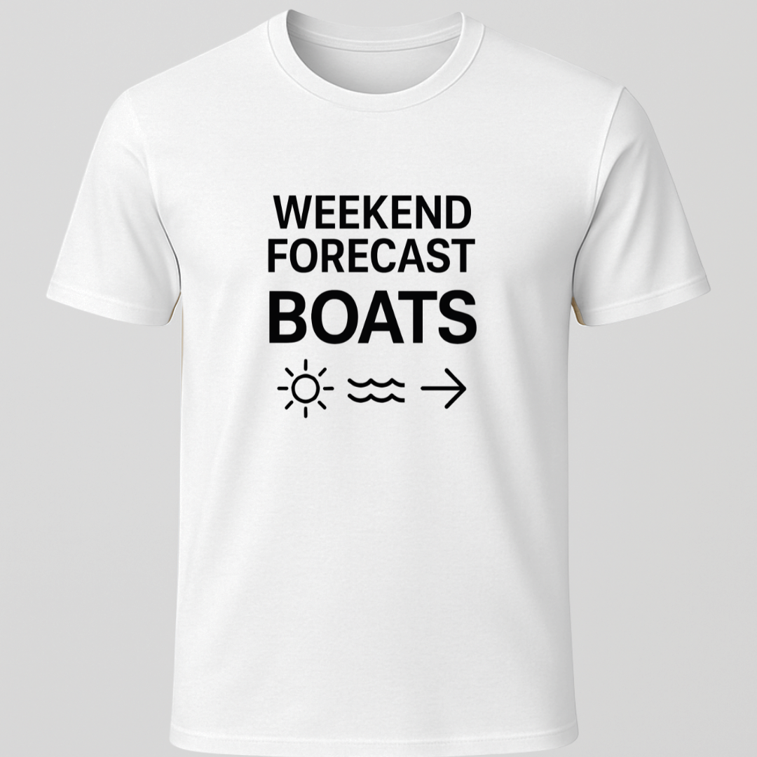 Weekend Forecast Boats T-Shirt