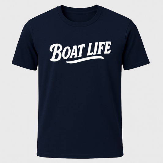 "Boat Life" Text Only T-Shirt