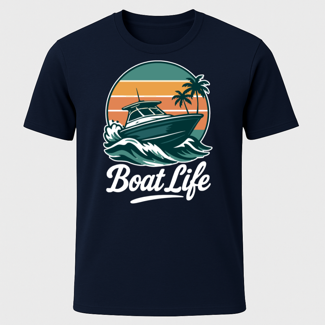 "Boat Life" Motorboating T-Shirt