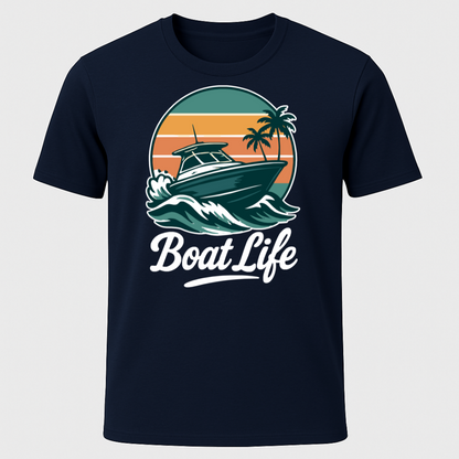 "Boat Life" Motorboating T-Shirt