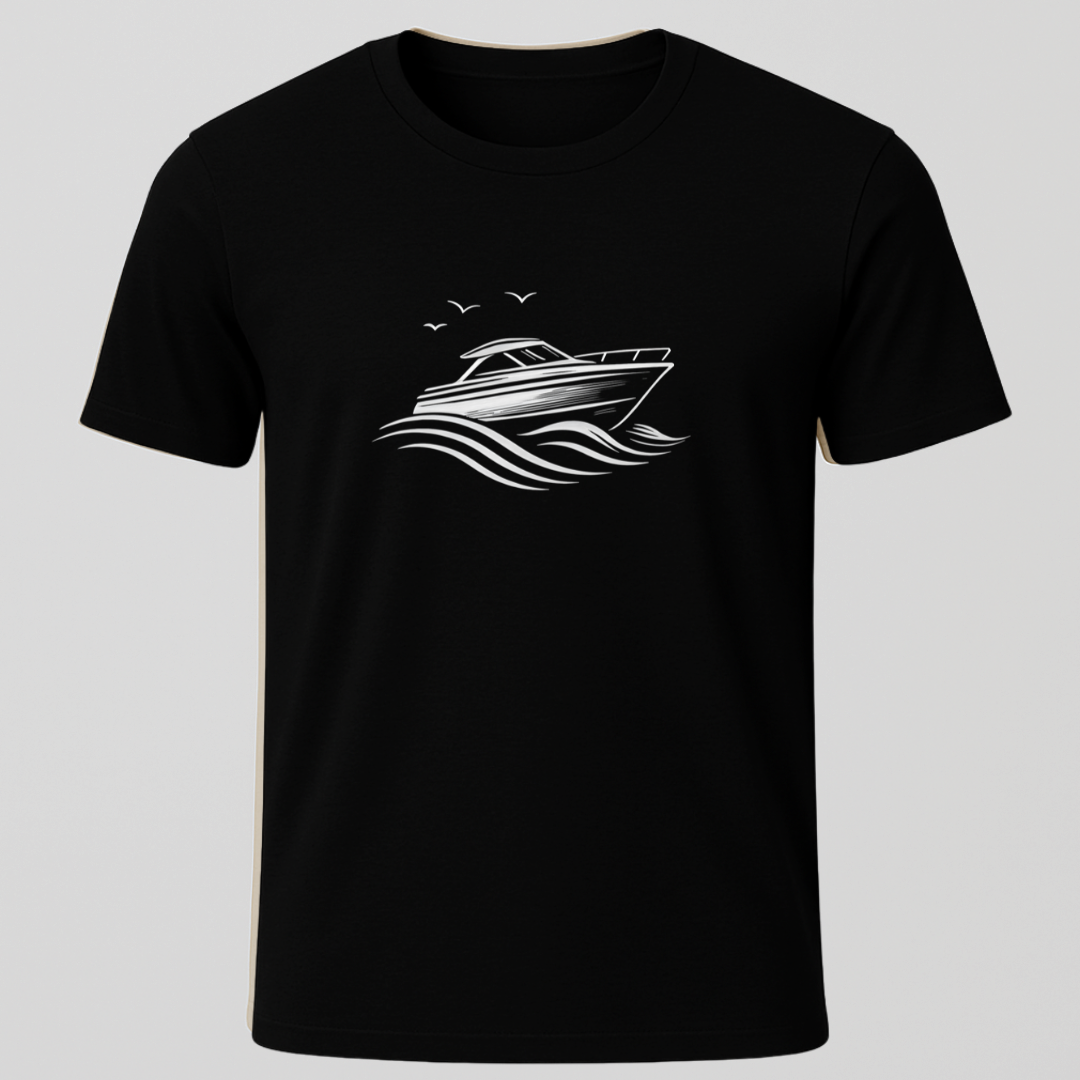 Motorboat Graphic T-Shirt