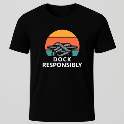 Retro Sunset Dock T-Shirt