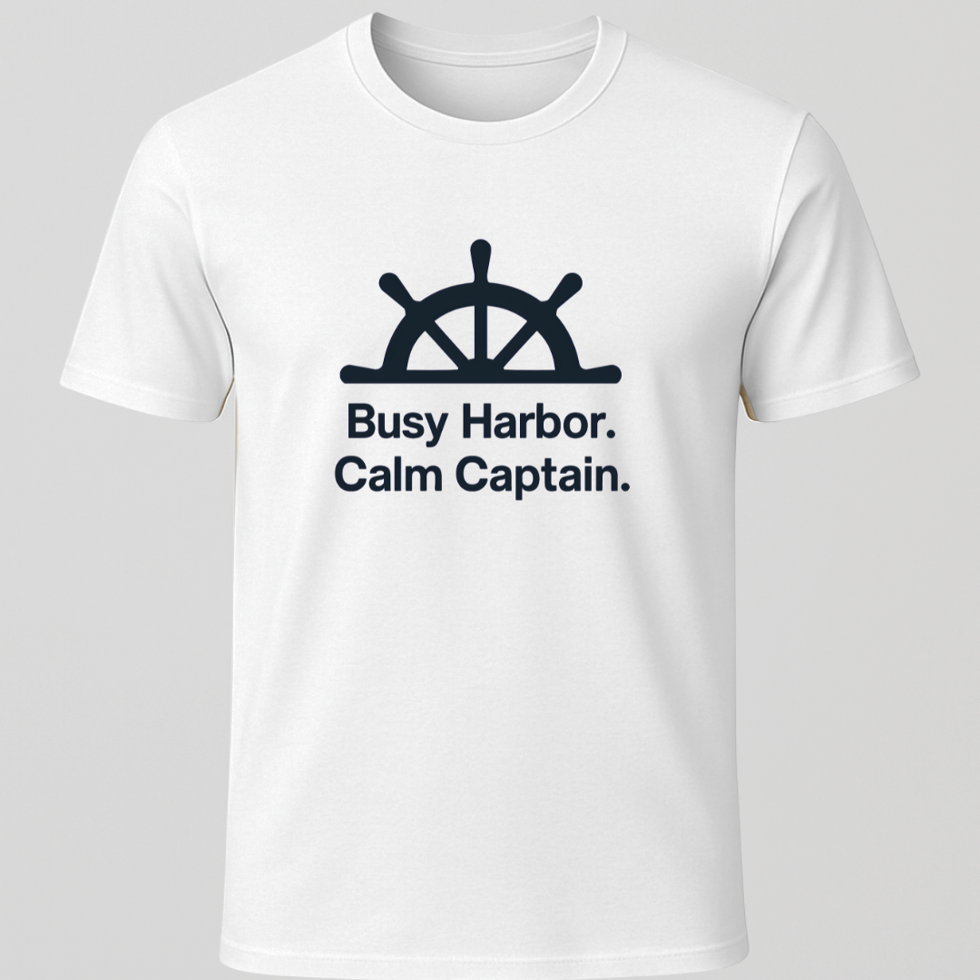 Busy Harbor Calm Captain T-Shirt