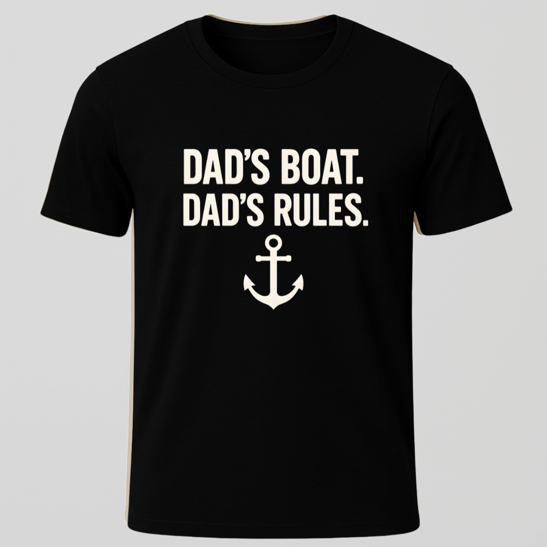 Dads Boat Dads Rules T-Shirt