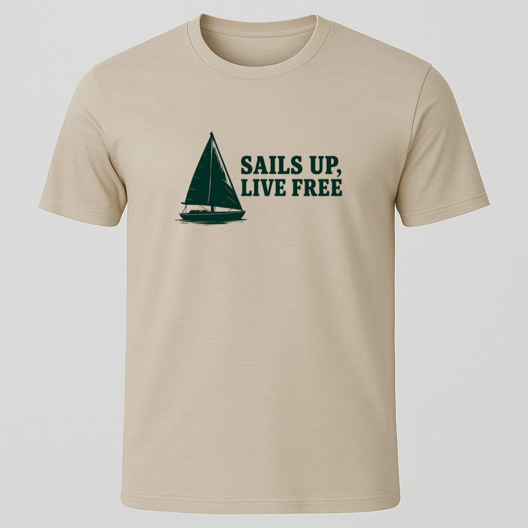 Sails Up Horizontal T-Shirt