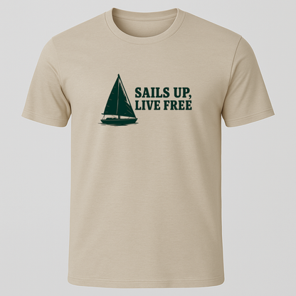 Sails Up Horizontal T-Shirt