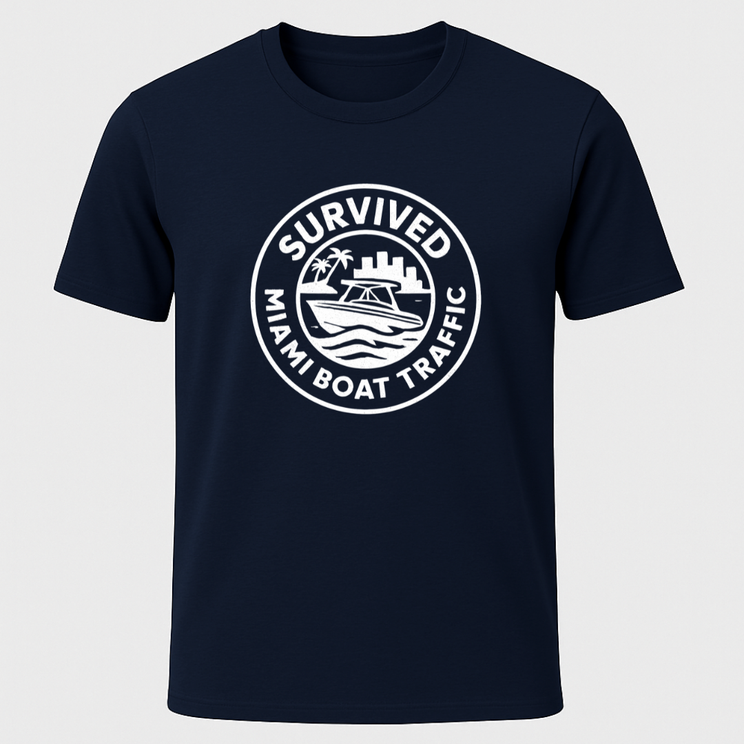 Survived Miami Boat Traffic T-Shirt