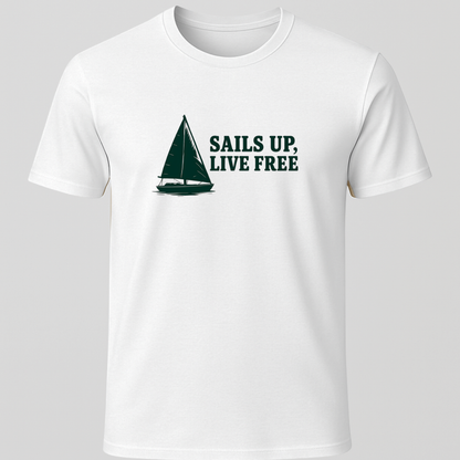 Sails Up Horizontal T-Shirt