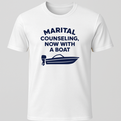 Marriage Counseling Now With A Boat T-Shirt