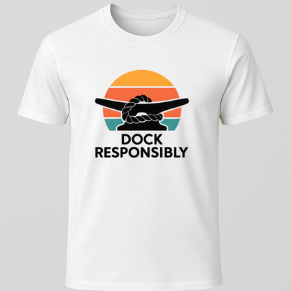 Retro Sunset Dock T-Shirt